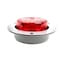 Truck-Lite Led, Red Round, 2 Diode, Marker Clearance Light, P3, Gray Polycarbonate Flange Mount 30251R3 - alternate 2